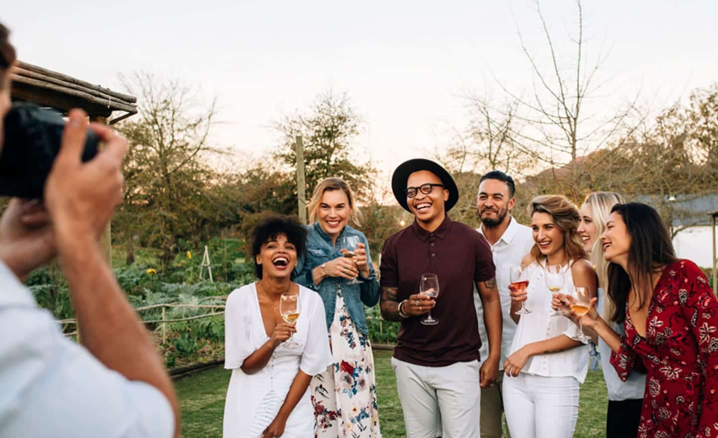 Event photographer at an outdoor party
