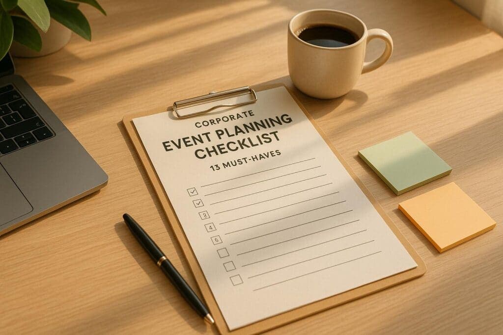 Corporate Event Planning Checklist: 15 Must-Haves