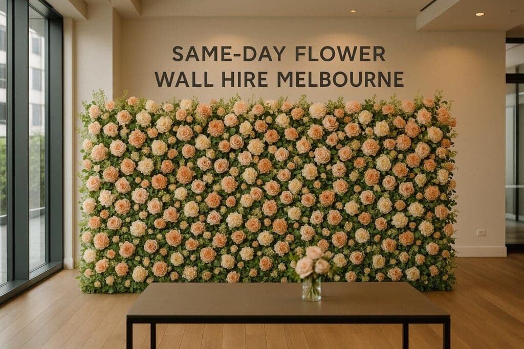 Same-Day Flower Wall Hire Melbourne
