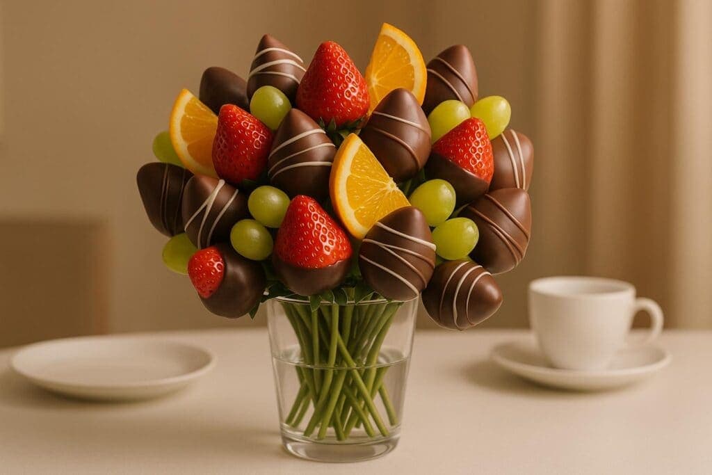 How to Make Chocolate-Dipped Fruit Centrepieces