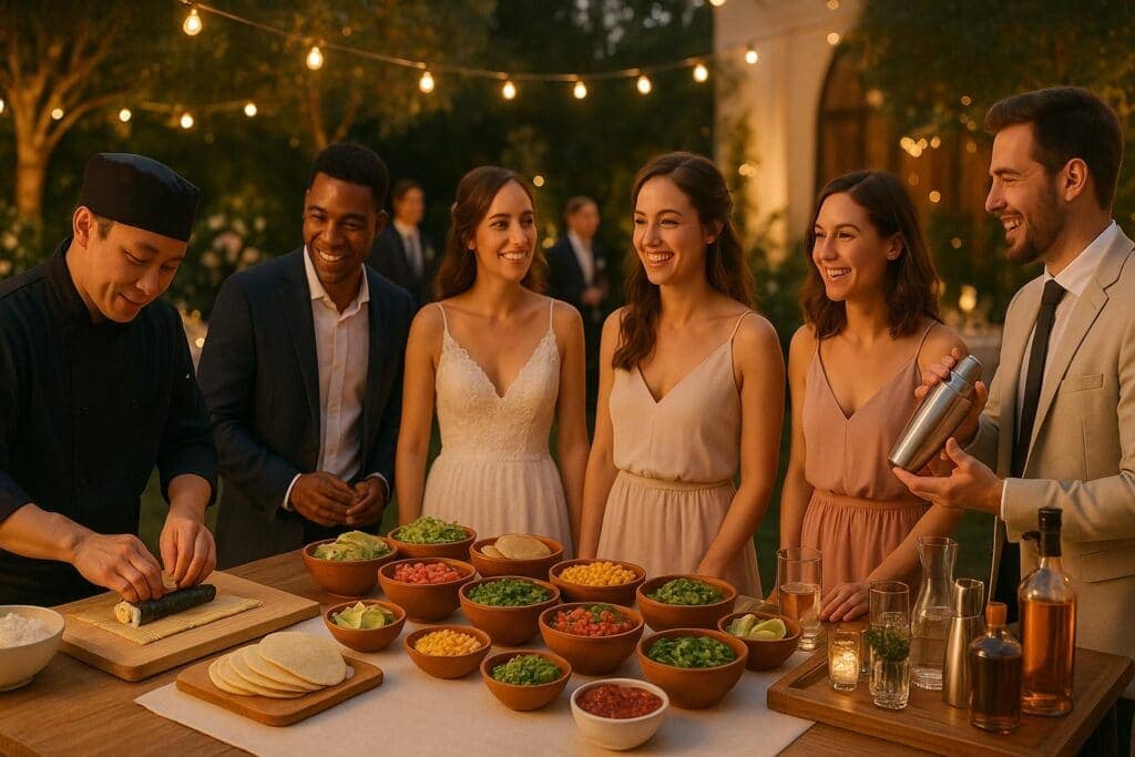Interactive Food Trends for Weddings 2025