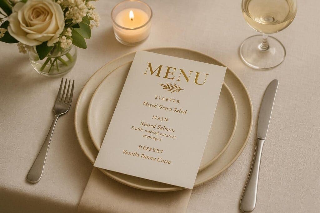 Ultimate Guide to Foil-Stamped Event Menus