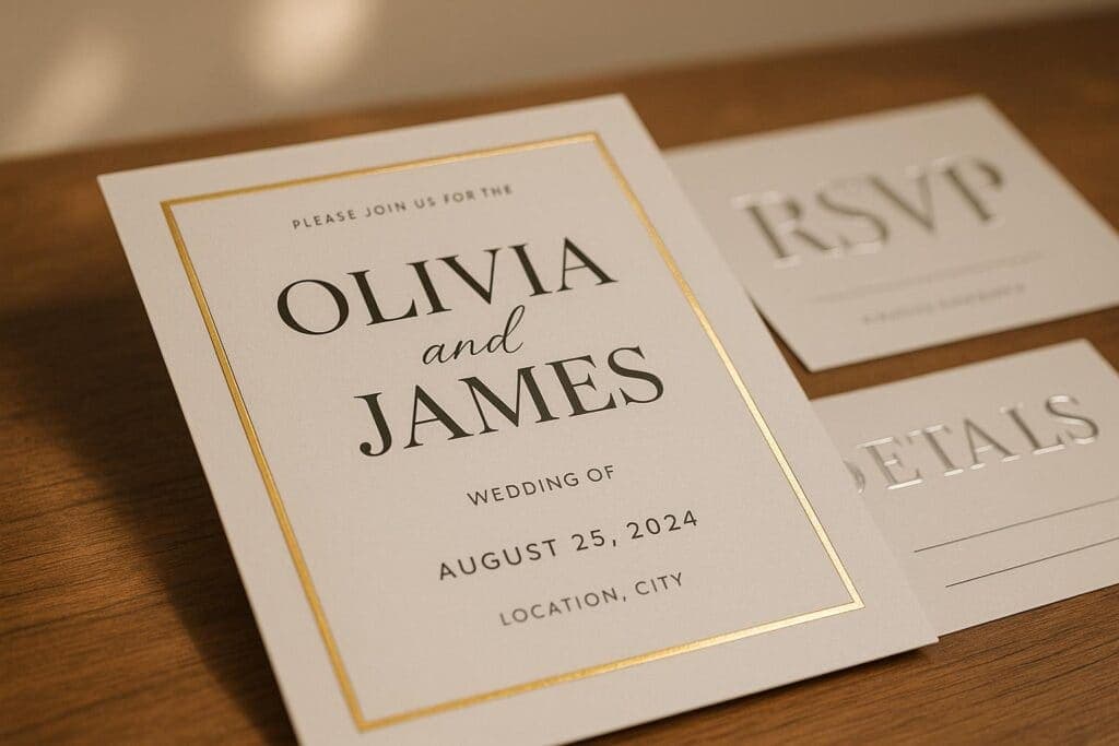 How Metallic Foil Enhances Event Stationery