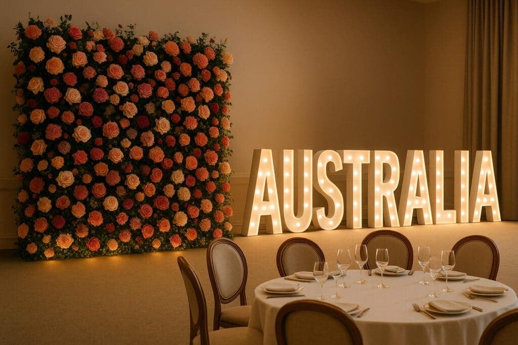 Flower Walls vs. Light-Up Letters for Backdrops