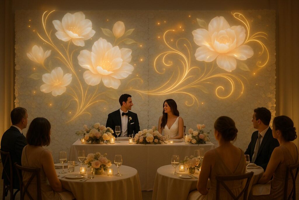 5 Projection Mapping Ideas for Weddings